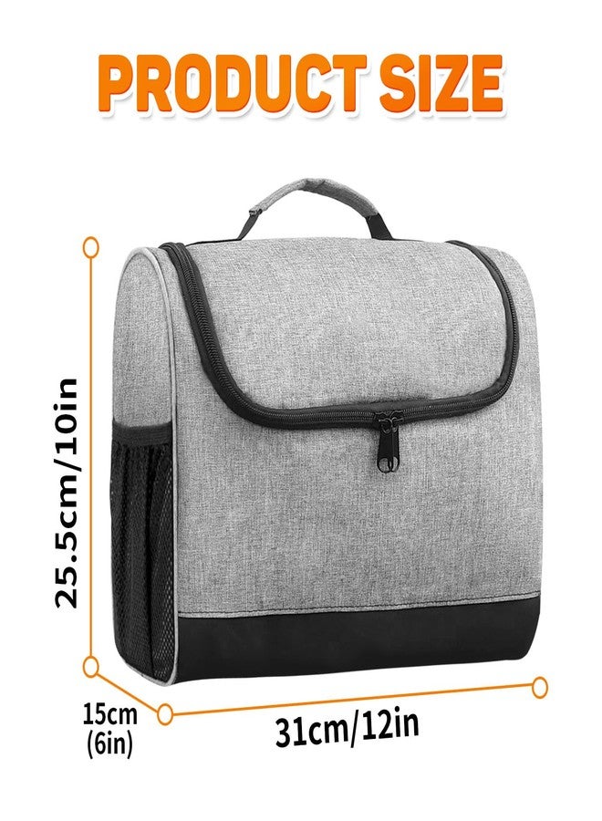 Jenlan Portable Bartender Bag with Handle - Professional Bar Tool Organizer for Travel | Carrying Case for Cocktail Shaker, Mixing Tools, Accessories | Home, Outdoor, Patio Party Essential (Gray) - Image 2